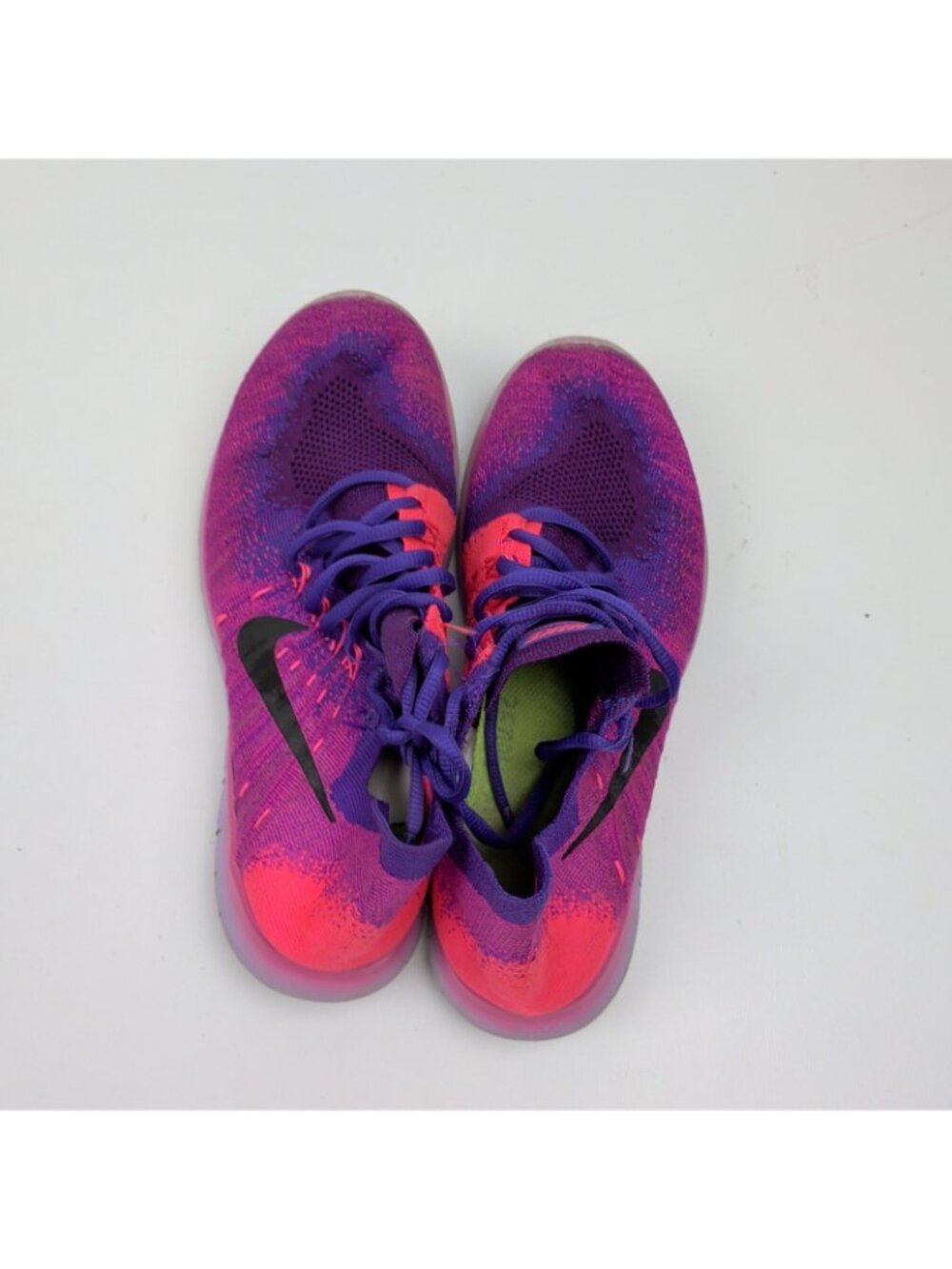 Nike Free RN Flyknit 2017 Shoes Womens Size 7.5 Purple Pink Sneakers 880844-600 - Picture 8 of 12